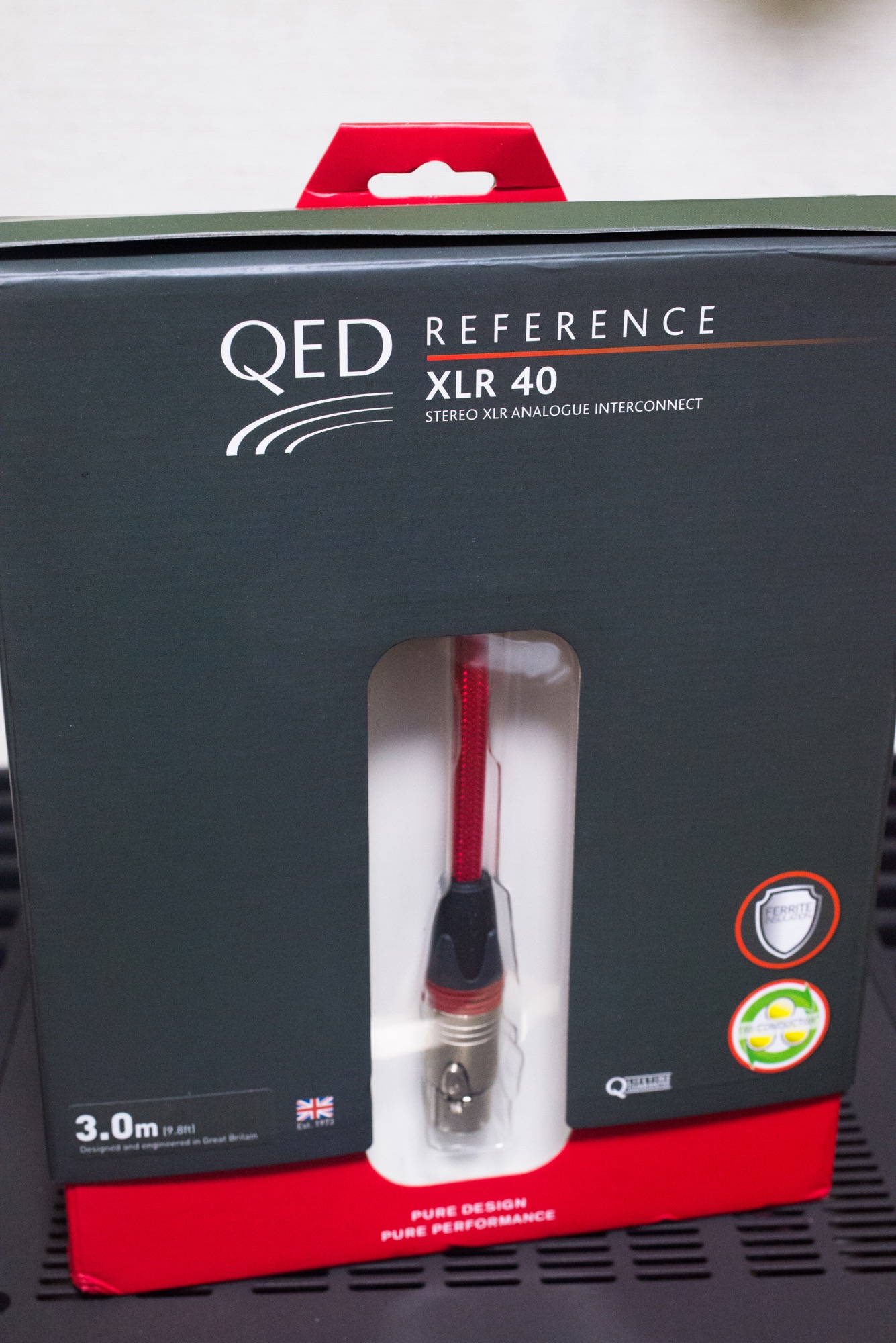 QEDQED REFERENCE XLR40 ANALOGUE 1.0m 美品 - ケーブル/シールド